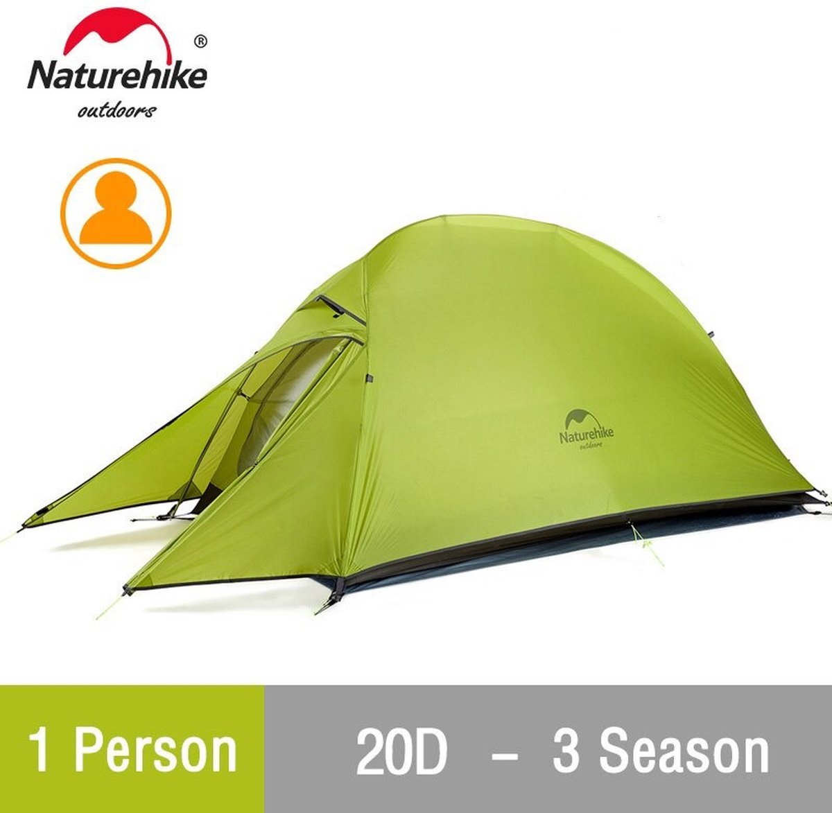 Tente Bikepacking 1 personne - MSR Hubba Bikepack 1 - Vert