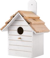 Spesely® Wit Klassieke Vogelhuis in de vorm van een huis - 16.5cm x 8.5cm x H21cm
