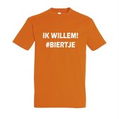 Koningsdag T-shirt Ik Willem #Biertje | XL | Oranje