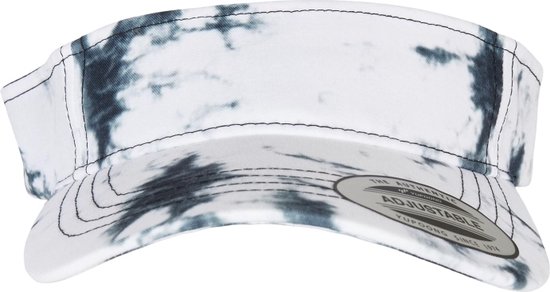 Urban Classics - Batik Dye Curved Cap Visor/zonneklep - Zwart/Wit