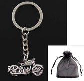 MOTOR & HELM CHROMEN METALEN SLEUTELHANGER