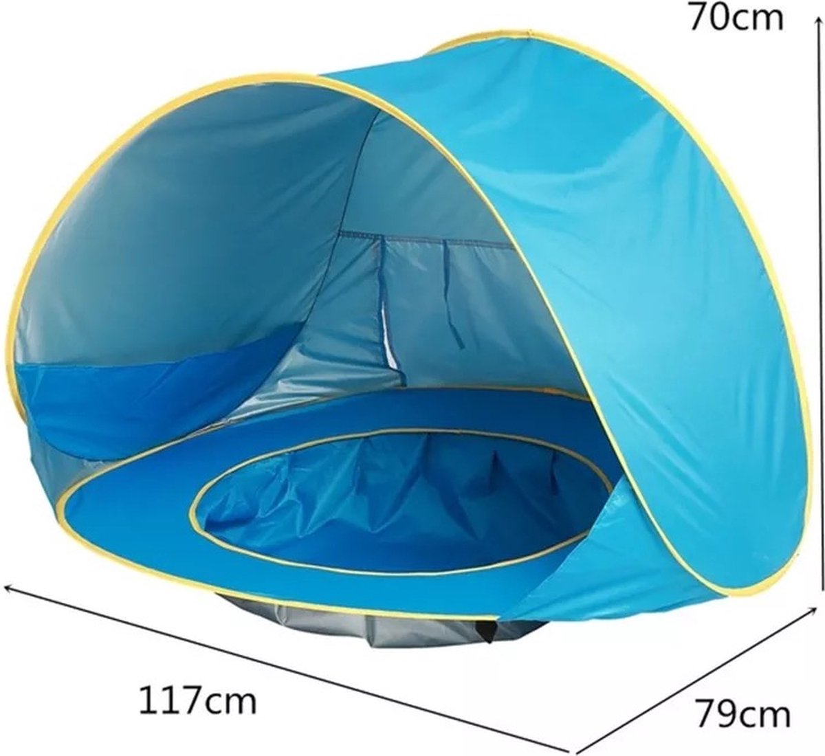 Strandschelptent voor baby's, pop-up strandtent, babystrandtent met