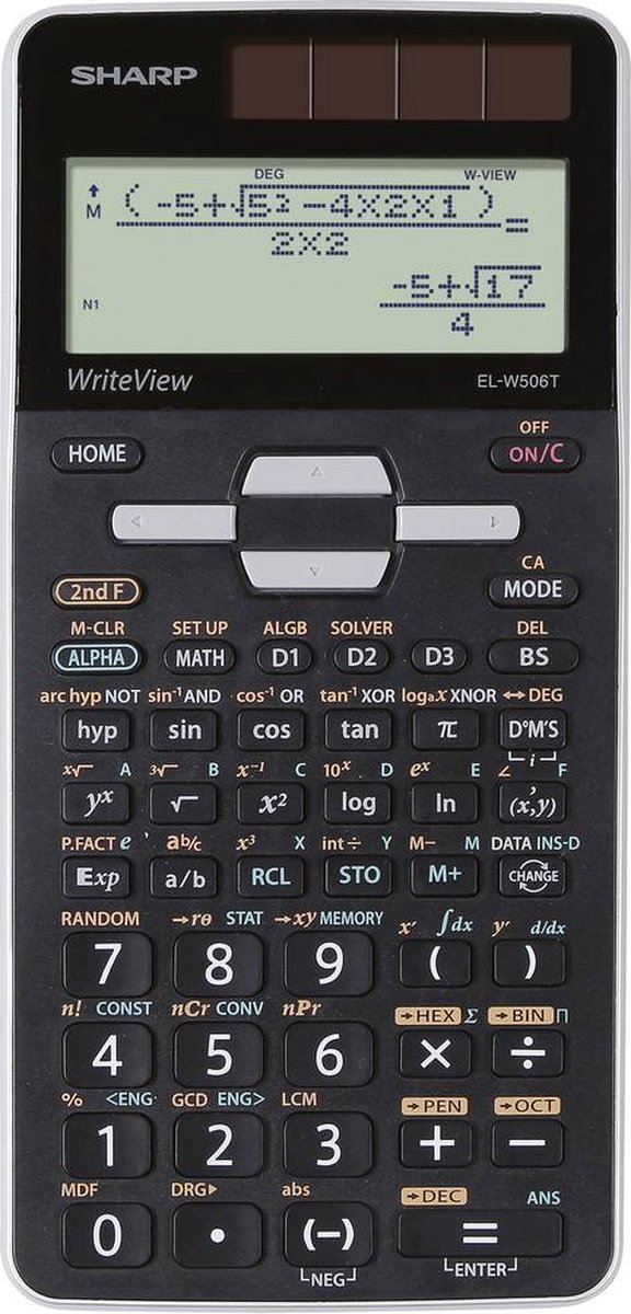 Calculator Sharp ELW506TGY - zwart-grijs wetenschappelijk