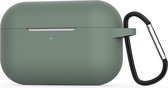 Jumada's "Geschikt" voor Apple Airpods hoesje - Geschikt voor Airpods Pro - Softcase - Donker groen - Beschermhoesje