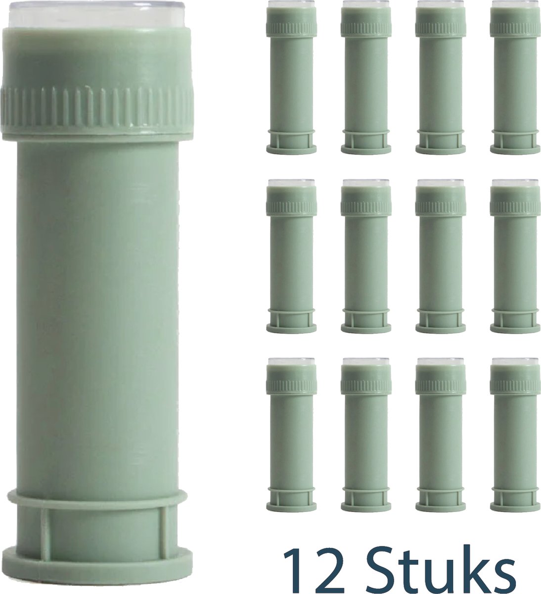 Bellenblazers Eucalyptus - Voordeelpack van 12 stuks - Bellenblaas als bedankje of geschenkje bij doopsuiker