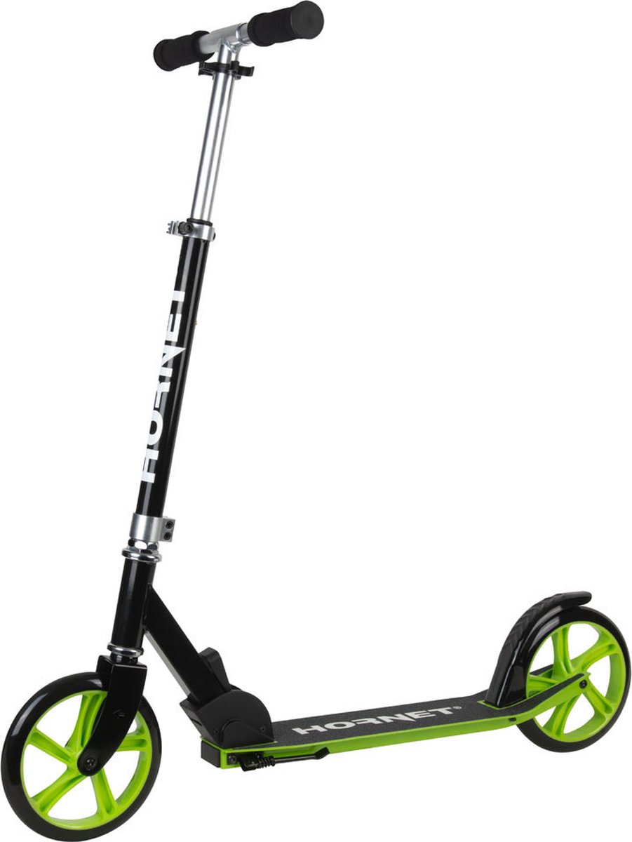 hudora hornet scooter step 200 - zwart groen