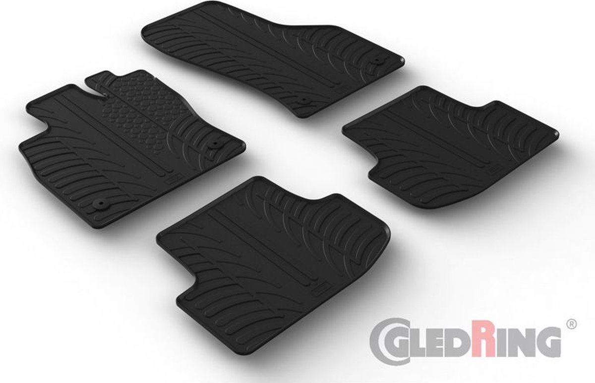 Rubbermatten passend voor Audi A3 (8Y) Sportback/Sedan 2020- excl. MHEV (T profiel 4-delig montageclips)