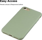 Mobigear Hoesje geschikt voor Apple iPhone SE (2022) Telefoonhoesje Flexibel TPU | Mobigear Colors Backcover | iPhone SE (2022) Case | Back Cover - Groen