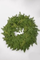 Krans Pine - topkwaliteit decoratie - Groen - zijden tak - 56 cm rond