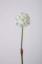 Kunstbloem Allium - topkwaliteit decoratie - Roze - zijden tak - 82 cm hoog