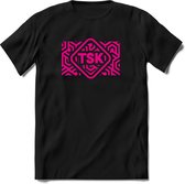 TSK Studio Shirt |Roze | T-Shirt Heren / Dames | Original & vintage | Sport Shirt Cadeau | Maat 3XL