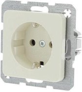 Berker M2 Inbouw Stopcontact met Randaarde - 1-voudig - Crème