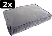 2x # HONDENLOUNGE VELVET GRS 100X68CM