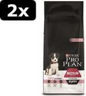 2x PRO PLAN PUP MED SENS SKIN 12KG