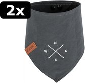 2x # BE NORDIC BANDANA GRIJS 40CM