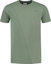 Purewhite -  Heren Regular Fit   T-shirt  - Groen - Maat XXL