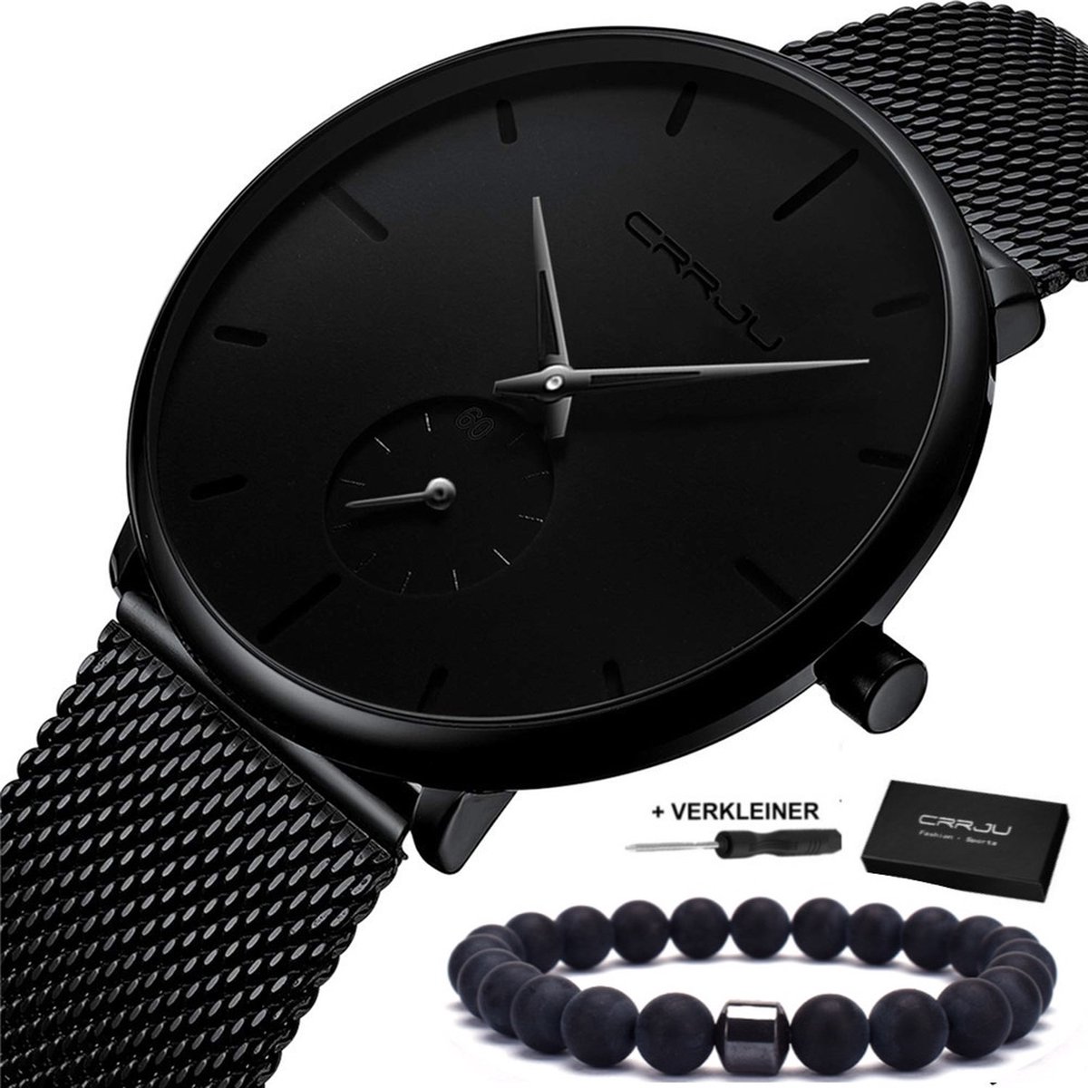 Horloges voor Mannen Heren Horloge Dames Vrouwen Horloge Watch – Jongens Meisjes Horloges – Zwart