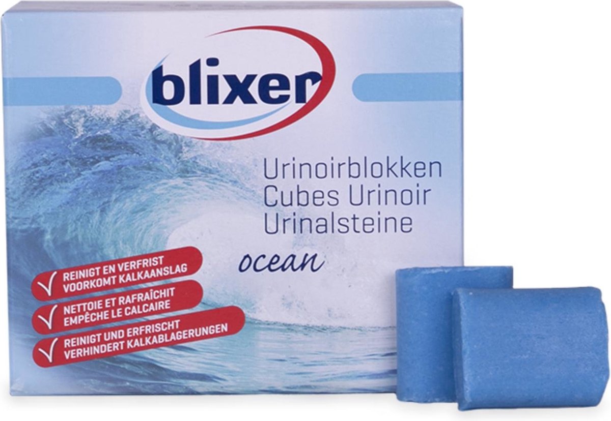 Blixer Blauwe Urinoirblokken - Geur Ocean - 36 stuks