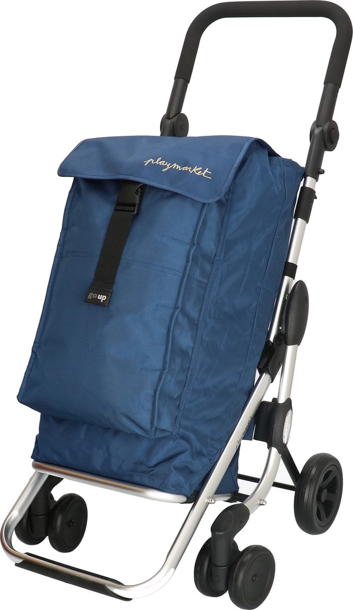 Playmarket Go Up boodschappentrolley blauw