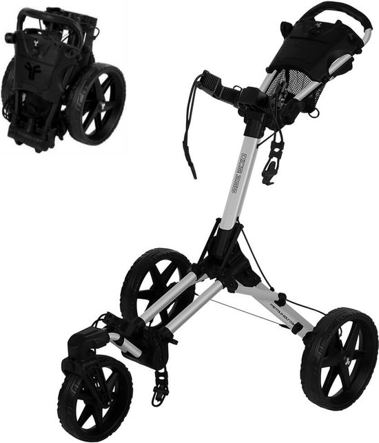 FastFold Dice Golftrolley - Zilver Zwart van FastFold — afbeelding 2