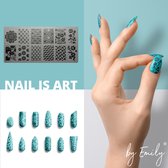 By Emily - Nail Art Stencil | Flowers & Patterns | 12 designs | Stempelen | Nagelkunst | Manicure | Herbruikbaar | Metaal | Duurzaam |  Gellak | Tools | Gereedschap | Sjabloon