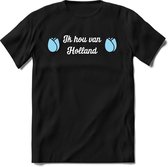 Nederland - Licht Blauw - T-Shirt Heren / Dames  - Nederland / Holland / Koningsdag Souvenirs Cadeau Shirt - grappige Spreuken, Zinnen en Teksten. Maat L