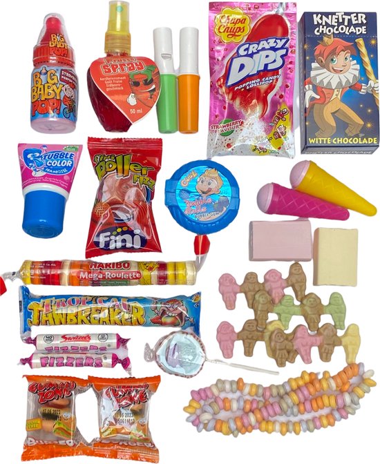 Candy Freaks - Snoep van vroeger pakket 16 delig - 90's snoep - nostalgisch  - snoep -... | bol.com
