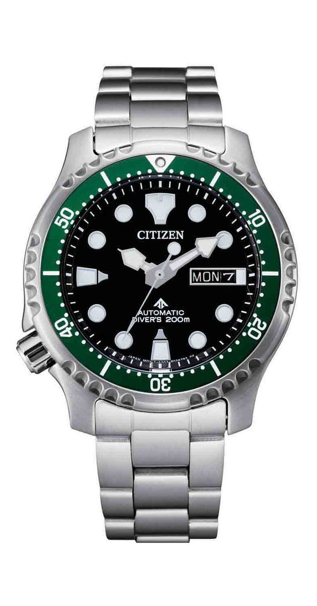 Citizen Promaster Sea Horloge - Citizen heren horloge - Groen - diameter 40 mm - roestvrij staal