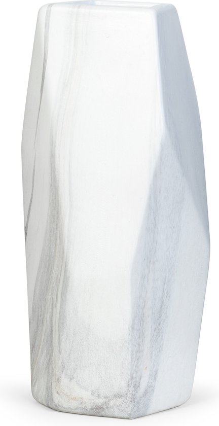 Oliva's - Hoge vaas - ↕ 32 cm - Geometrische vorm - Marmer