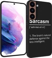 iMoshion Design voor de Samsung Galaxy S22 hoesje - Quotes - Zwart