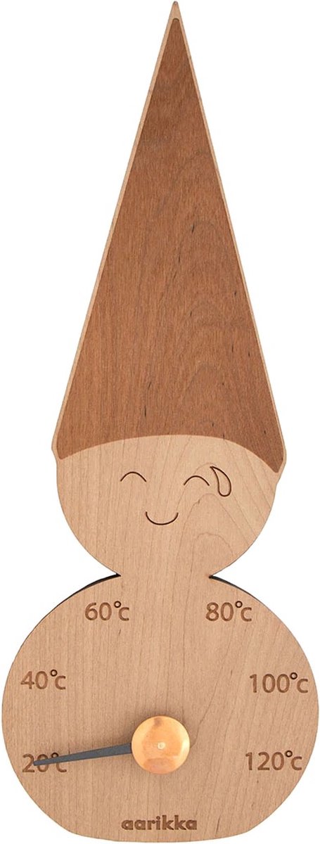 Goedkoopste AARIKKA - SAUNATHERMOMETER - 33x12CM - HOUT en METAAL