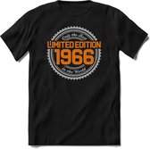1966 Limited Edition | Feest Kado T-Shirt Heren - Dames | Zilver - Goud | Perfect Verjaardag Cadeau Shirt | Grappige Spreuken - Zinnen - Teksten | Maat XXL