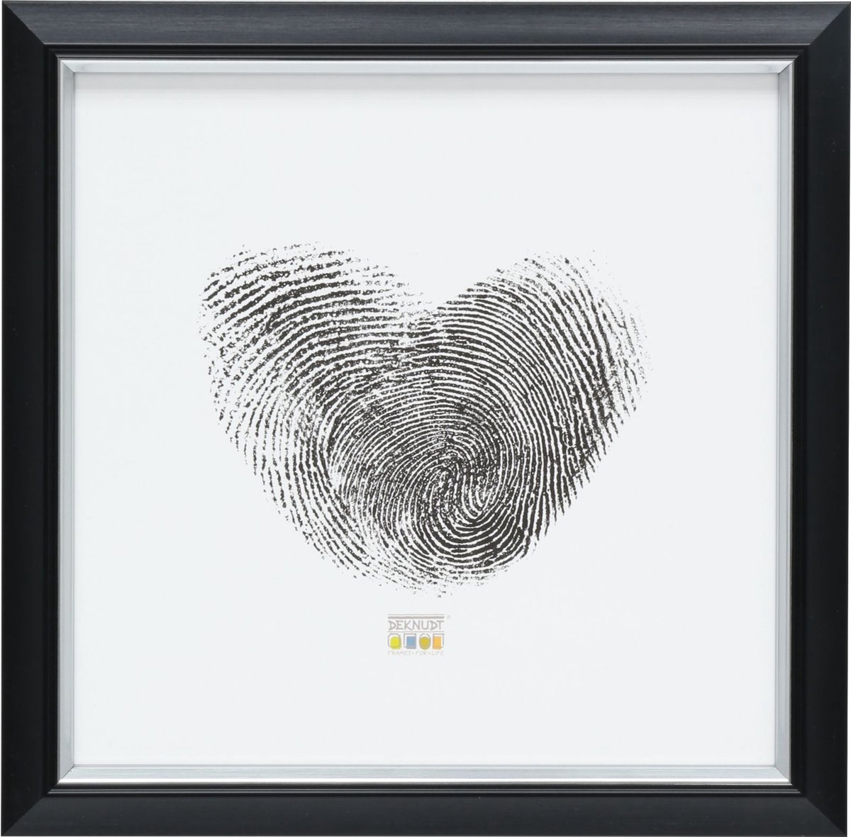 Deknudt Frames fotolijst S42JH2 - zwart met biesje - foto 20x20 cm