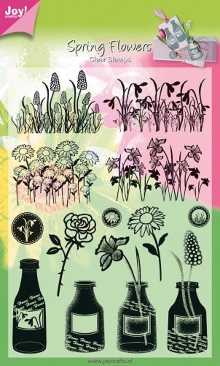 Joy! crafts - Clearstamp - Spring Flowers - 6410/0306