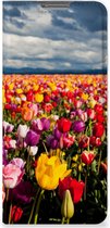 Stand Case Moederdag Cadeau OPPO Find X5 Telefoonhoesje met foto Tulpen