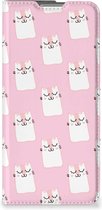 Bookcase Valentijn Cadeaus OPPO Find X5 Pro Smart Cover Hoesje Sleeping Cats