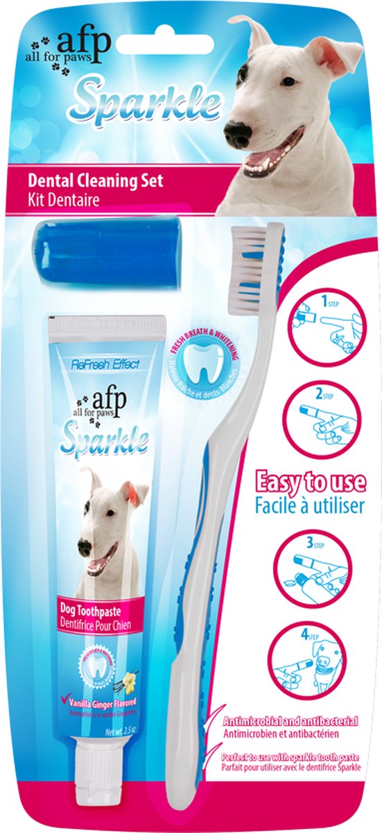 All For Paws Sparkle Combo Pack tandenborstel