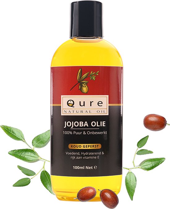 Jojoba Olie 100ml | Biologisch | 100% Puur & Onbewerkt | Jojobaolie voor Gezicht, Haar en Lichaam | Huidolie | Haarolie