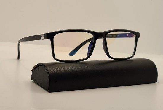 Bedrijf helaas Notebook Unisex leesbril +3,0 met brillenkoker en microvezeldoekjes - Computerbril -  Blauw... | bol.com