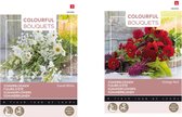 Cactula bloemenzaden set van 2 soorten | Rode Zomerbloemen en Witte Zomerbloemen