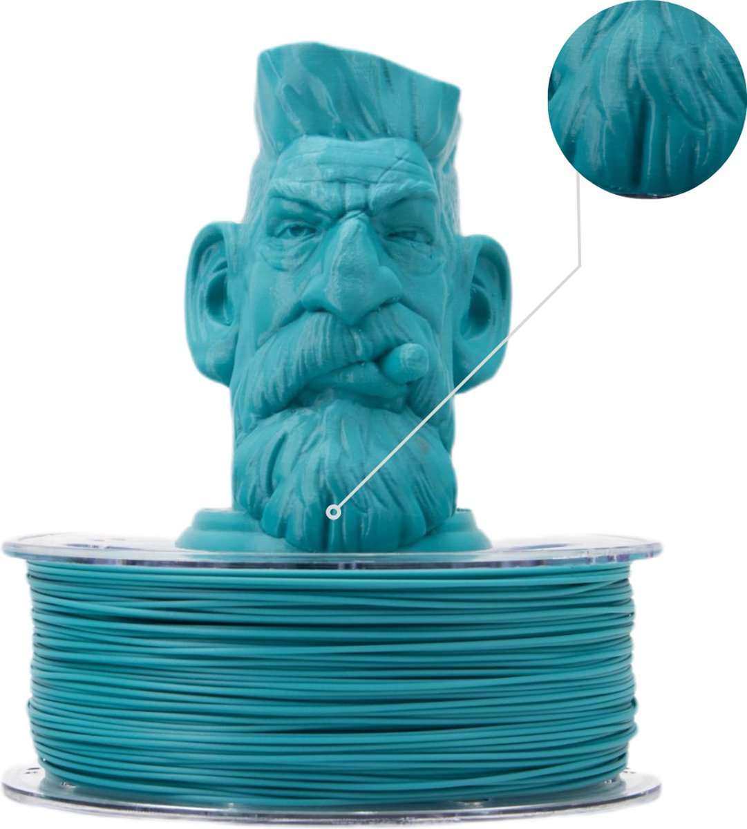 Microzey Pla Pro Turquoise Filament 1.75 mm 1 kg