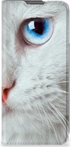 Bookcover OnePlus Nord CE 2 5G Smart Case Witte Kat