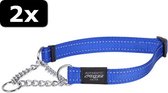 2x FANBELT CHOKER BLAUW