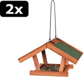 2x - VOEDERHUIS HANG GRENEN 30X28X18CM