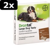 2x - DRONTAL LARGE DOG TASTY 2TBL