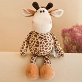 Knuffel Pluche - Knuffelbeer - Giraf - Bruin - 35 cm