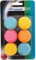 tafeltennisballen multicolor 6 stuks