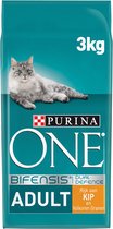 Purina ONE Adult - Kattenvoer Kip & Volkoren Granen - 3kg