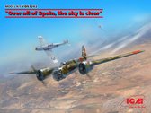 1:72 ICM DS7202 Over all of Spain, the sky is clear - Messerschmitt + Katiushka Plastic kit