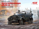 1:72 ICM 72473 Type G4 Partisanenwagen with MG 34 WWII German vehicle Plastic kit